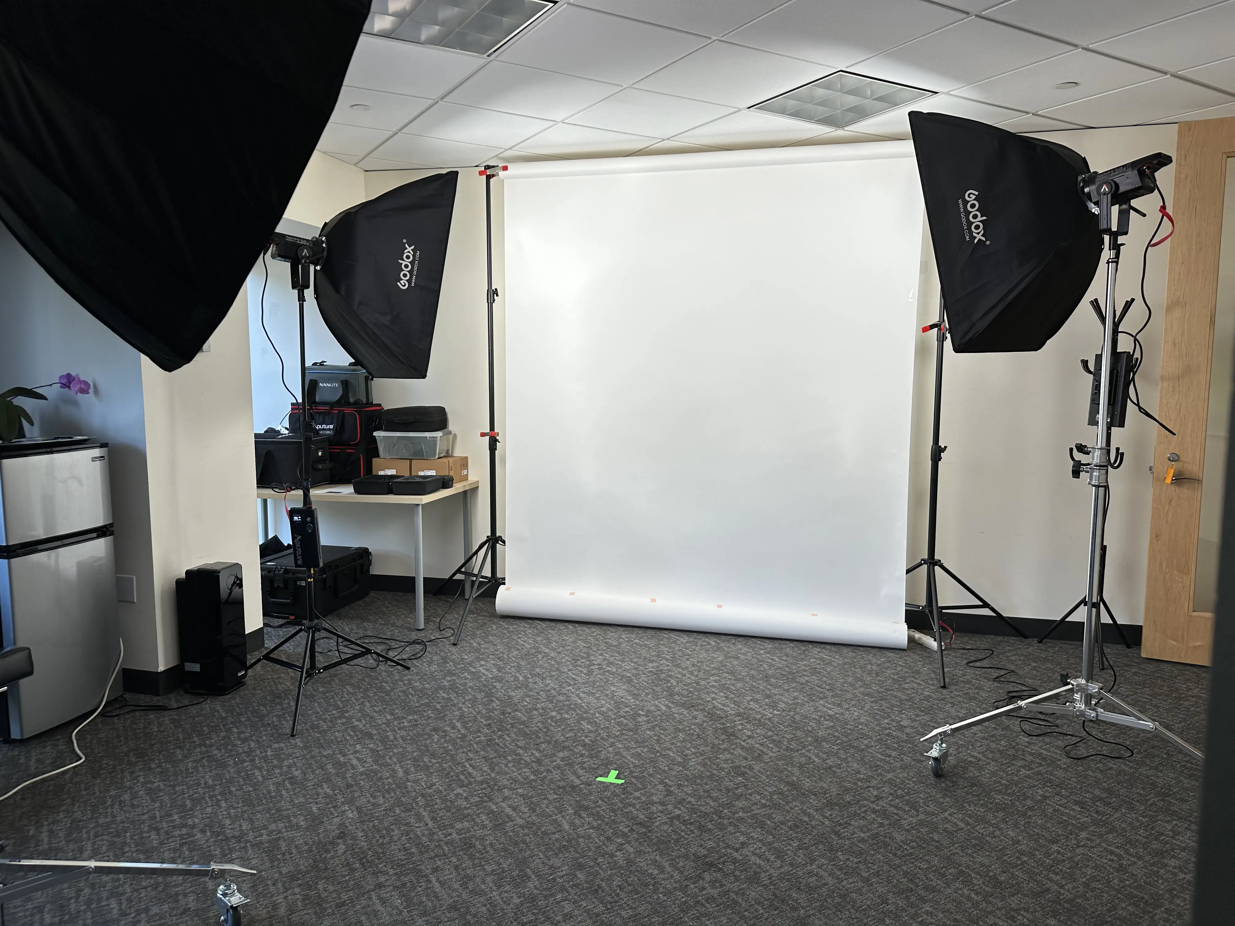 Studio backdrop options